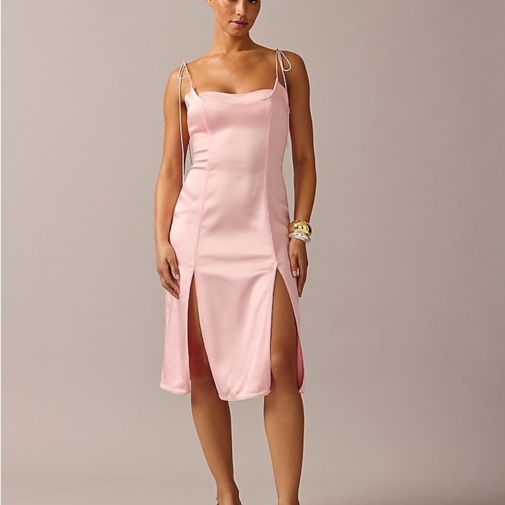 NEW / Limited-edition Anna October© X J.Crew side-slit dress - Picture 2 of 11